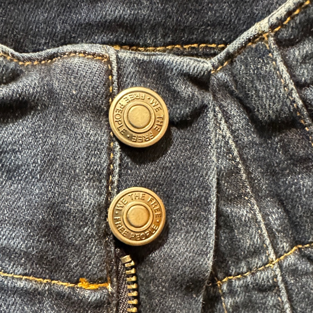 Free People Dark Blue Flare Jeans - Picture 5 of 5